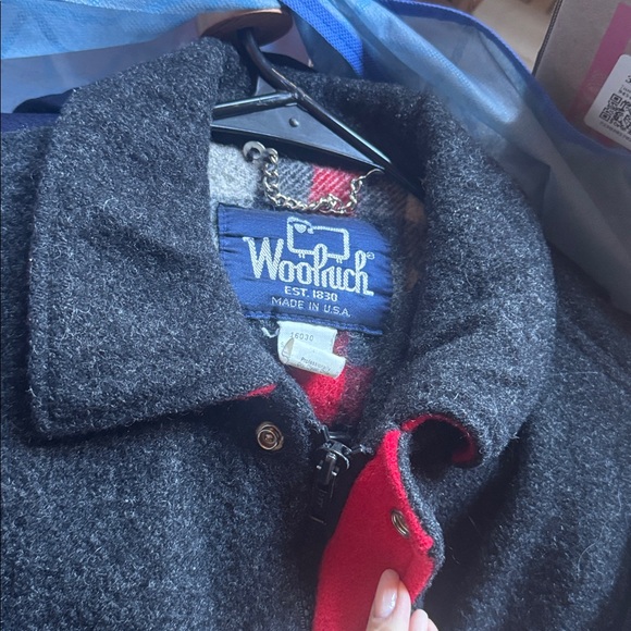 Vintage Woolrich plaid wool bomber jacket - Picture 10 of 11